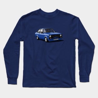 Ford Escort Mk 2 in royal blue Long Sleeve T-Shirt